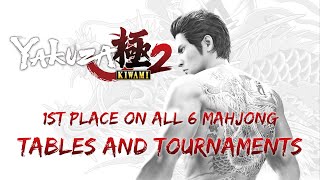 Yakuza Kiwami 2  Win All 6 Mahjong Tables and Tournaments [upl. by Pollak]