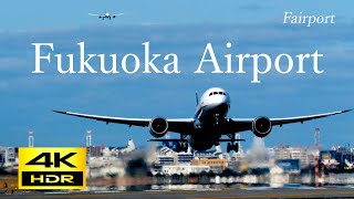 4K 飛行機 動画 Plane Spotting at Fukuoka Airport in Japan 福岡空港 20231213 [upl. by Teddie]