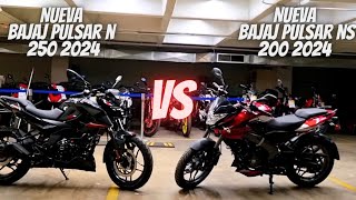 Nueva Bajaj Pulsar N250 2024 Vs Pulsar Ns 200 2024😱  ¿Cuál Comprarías😬  Vale la Pena💯 [upl. by Atteuqal]