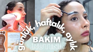 DEV bakım rutini 🧼🧼 LAZER EPİLASYON KAŞ AÇMA MANİKÜRPEDİKÜR DUŞ KESE [upl. by Thetis]