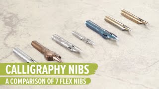 Calligraphy Flex Nib Comparison [upl. by Wallinga374]