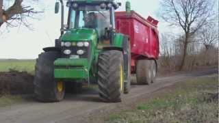 John Deere 8300 mit KongsKilde WingJet [upl. by Adnahsal]