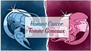 Homme Cancer ♋ Femme Gémeaux ♊ Compatibilité Amoureuse Astrologique [upl. by Gilcrest]