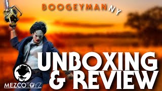 MEZCO ONE12 Leatherface Figure Unboxing and Review [upl. by Dougald]