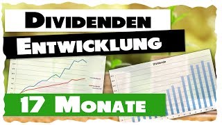 17 Monat  Jeden Monat Dividende  Dividenden und Depotwertentwicklung [upl. by Nitsrik43]