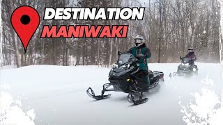 Maniwaki  Destination de rêve pour les motoneigistes [upl. by Lipfert]