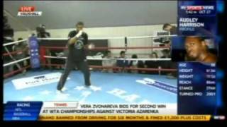 David Haye Training Session For Harrison [upl. by Anilecram]