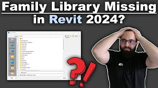 Family library missing in Revit 2024  Solution [upl. by Nueoras]