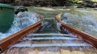 Gold Hours ⏳️ Alluvial Fan SluiceBox sands of time goldprospecting [upl. by Veradi]