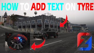 HOW TO ADD TEX ON TYRE IN GTA 5 CARS  Z MODLER  GTANITTU [upl. by Sofko]