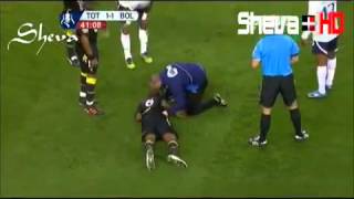 Fabrice Muamba collapses on pitch during FA Cup match Tottenham v Bolton [upl. by Mattox]