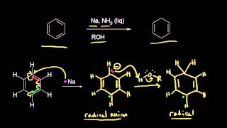 Birch reduction I  Aromatic Compounds  Organic chemistry  Khan Academy [upl. by Wilber789]