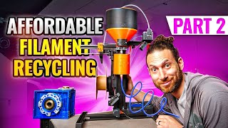 Affordable Filament Recycling Pt 2 DIY Shredder  Extruder [upl. by Esenahs]