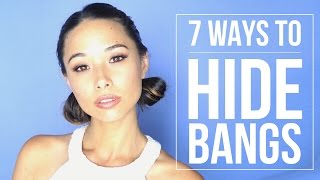 7 Easy Ways To Hide Your Bangs  How To Style Bangs [upl. by Onder949]