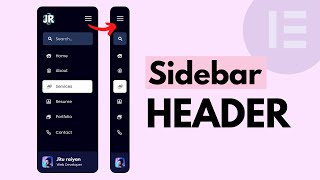 Elementor Vertical Header with Sidebar Navigation Menu in WordPress  Elementor Side Vertical Menu [upl. by Sidonnie]