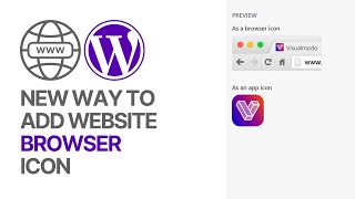 New Method to Add Website Browser Icon Site Favicon In WordPress Guide [upl. by Chavey]