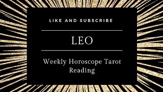 LEO ♌ WEEK AHEAD TAROT READING 🔮 🧿 [upl. by Auj]