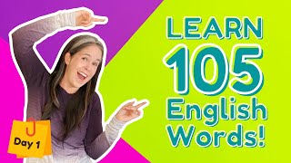 LEARN 105 ENGLISH VOCABULARY WORDS  DAY 1 [upl. by Pedro143]