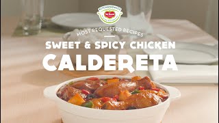 Del Monte Kitchenomics Sweet and Spicy Chicken Caldereta Recipe [upl. by Anowahs769]