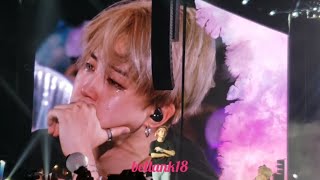 181006 Love Myself ending stage with Jimin Crying 😭😭 BTS LOVE YOURSELF TOUR CITIFIELD NY [upl. by Aisetal29]