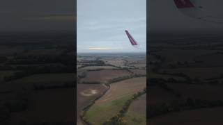 WizzAir flight from Bucharest landing in Luton London shorts travel wizzair lutonairport [upl. by Darryn]