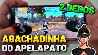 COMO FAZER A AGACHADINHA DO APELAPATO NO HUD 2 DEDOS PASSO A PASSO  FREE FIRE MOBILE [upl. by Melamed]