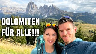 Seiser Alm Traumhafte Wanderungen in den Dolomiten  auch für Anfänger und Familien [upl. by Cindee]