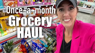 ✨OnceAMonth✨Large Family GROCERY HAUL  Sam’s Club Aldi amp MORE [upl. by Coulombe71]