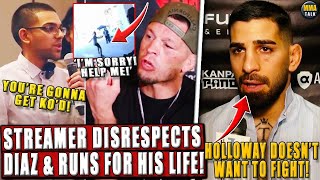 Famous Streamer RUNS FOR HIS LIFE after DISRESPECTING Nate Diaz Max RESPONDS to Ilias accusations [upl. by Morra114]