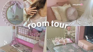 MY PINTEREST ROOM TOUR coquette pink aesthetic korean inspired [upl. by Fried75]