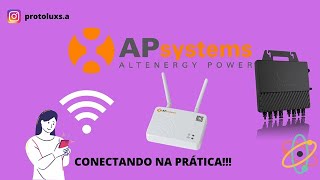 COMO CONECTAR MICROINVERSOR APSYSTEMS ATUALIZADO [upl. by Eilata]