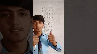 25 ka table😝 👌maths tablelearningtrick mathematics [upl. by Kravits159]