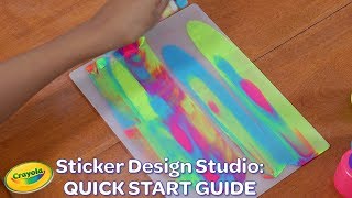 NEW Crayola Sticker Design Studio Quick Start Guide  Crayola Product Demo [upl. by Rumpf390]