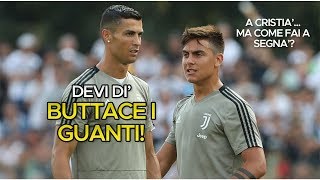 RONALDO insegna a DYBALA la tecnica BUTTACE I GUANTI [upl. by Atyekram187]