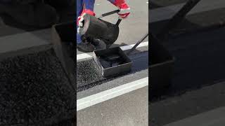 Asphalt repair with Mastic [upl. by Carlene457]