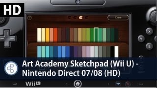 Art Academy Sketchpad Wii U  Nintendo Direct 0708 Gameplay HD [upl. by Yrot]