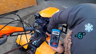 Pornire Motocultor DIESEL 462cc la minus 6 grade și lucruri foarte importante de luat în seamă ‼️ [upl. by Akessej]