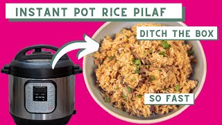 Instant Pot Rice Pilaf [upl. by Golightly276]