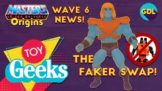 MOTU Origins Wave 6 News  Stinkor swapped for Faker [upl. by Rebecka]