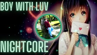 Nightcore  Ysabelle Cuevas   BTS   Boy With Luv DENIZ Lyrics [upl. by Esylle]