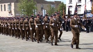 2nd Fusiliers Parade Before Battalion Merge 060614 [upl. by Martens]