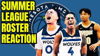 Minnesota Timberwolves Summer League roster breakdown  reaction and players to watch [upl. by Drapehs920]