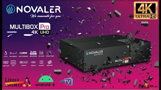 NOVALER MULTIBOX 4K PRO ULTRA HD مواصفات [upl. by Manard]