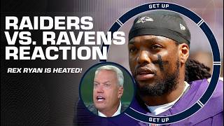 ONE TIME ONE TIME 🗣️  Rex Ryan can’t believe Derrick Henry’s usage in the Ravens’ loss  Get Up [upl. by Oicanata668]