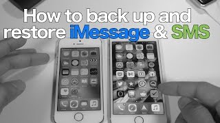 HowTo backup and restore SMS amp iMessages on a clean install [upl. by Ydoow]