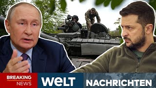 PUTINS KRIEG Ukrainische Truppen rücken weiter vor  Sorge vor Putins Atomwaffen  WELT Newsstream [upl. by Erme]