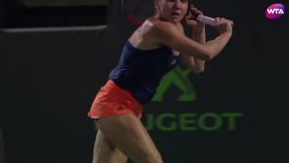 2017 Miami Open Third Round  Halep vs Kontaveit  WTA Highlights [upl. by Dorothy]