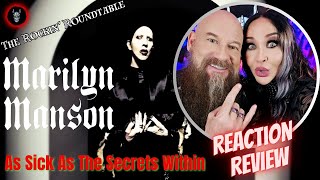 Metal couple REACTS and REVIEWS  Marilyn Manson  As Sick As The Secrets Within Music Video [upl. by Nikolai139]