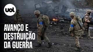 Guerra na Ucrânia imagens mostram o avanço e destruição no 3º dia de guerra [upl. by Fanchet]