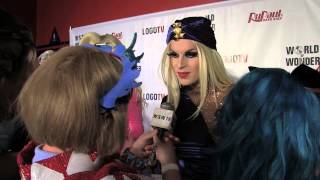 Katya amp Damiana on the quotRuPauls Drag Racequot Season 7 Premiere Red Carpet [upl. by Miriam874]